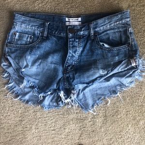 bandits jean shorts
